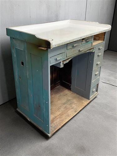 Home & Living > Furniture > Office Furniture > Desks - Watchmaker Bench, Vintage Jewelers Workbench, Entry Hall Table, Ind...