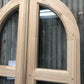 Arched French Double Doors (24x80) 3 Pane Glass European Styled Doors O16