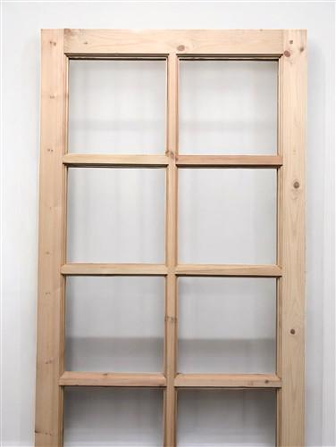 French Single Door (36x96.5) 8 Pane Glass Door European Styled FM21