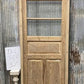 Antique French Single Door (32x92.5) Glass Pane Door with Jamb, Encased Door T38