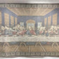 The Last Supper Da Vinci Tapestry, Vintage Italian Textile Plush Art Decor B
