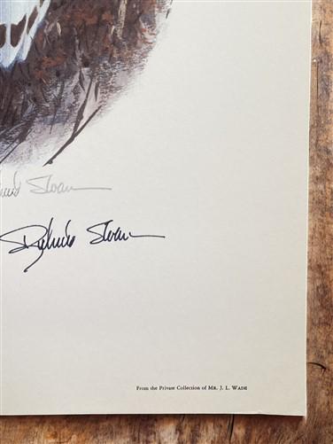 Art & Collectibles > Prints > Lithographs - Richard Sloan, Snowy Owl, Signed Print, 28x22, Wade Collection, Plate 30 by Th...