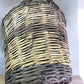 Home & Living > Home Decor > Decorative Storage > Decorative Baskets - Round Wicker Basket, Vintage German Woven Rattan Ba...