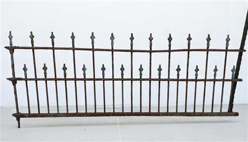 Wrought Iron Vintage Fence Panel (97x40.5) Architectural Salvage, Garden Art A20