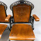 5 Wood Iron Folding Theater Seats, Auditorium Seats, Entryway Bench, D20