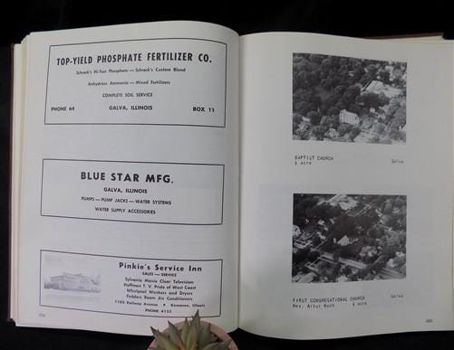 Books, Movies & Music > Books > History Books - 1955 Henry County Illinois Midwest History, Plat Maps, Aerial Homestead Ph...