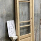 Antique French Single Door (25.5x83) Glass Pane Door with Jamb, Encased Door T8
