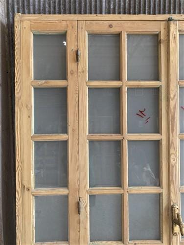 Antique French Double Doors (71x88) Frosted Glass European SideLite Jamb C13