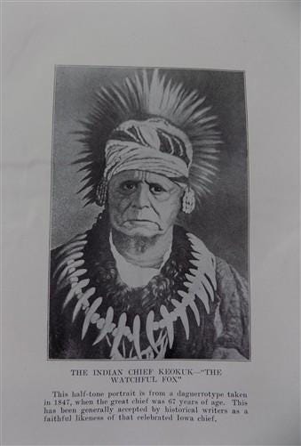 1914 Mercer County Illinois History, Bassett, Indian Affairs, Historical Record