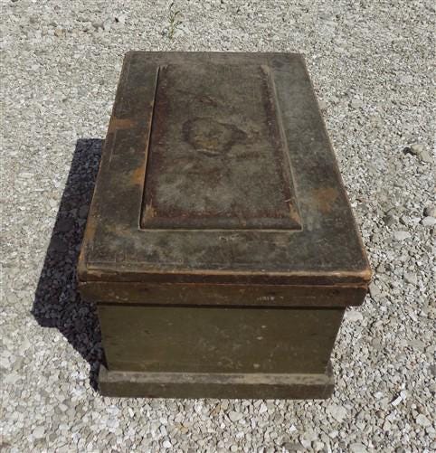 Home & Living > Storage & Organization > Boxes & Bins - Wooden Immigrant Trunk, Carpenters Tool Chest, Crate Box Vintage Q...