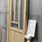 Antique French Single Door (27x81.5) Glass Pane Door with Jamb, Encased Door T27