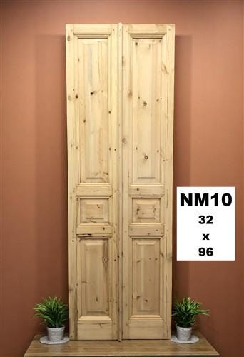 French Double Doors (32x96) Raised Panel Doors, European Styled Doors NM10