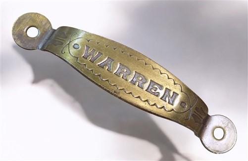 Home & Living > Home Improvement > Drawer Knobs & Pulls - 10 Warren Brass Cabinet Handle 3.5" Drawer Pulls, Kitchen Furnit...