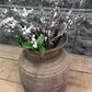 Wood Pot, Round Water Jug, Planter Urn, Flower Frog Display, Farmhouse Box, H