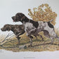 Ernest Hart, German Pointers, Signed Dog Print, 28x22, Wade Collection, Plate 3