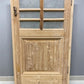 Antique French Single Door (29 x90) Glass Pane Door with Jamb, Encased Door T39