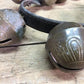 Home & Living > Home Decor > Home Accents > Bells - 17 Sleigh Bells Horse Rein Leather Strap, Christmas Winter Brass Jingl...