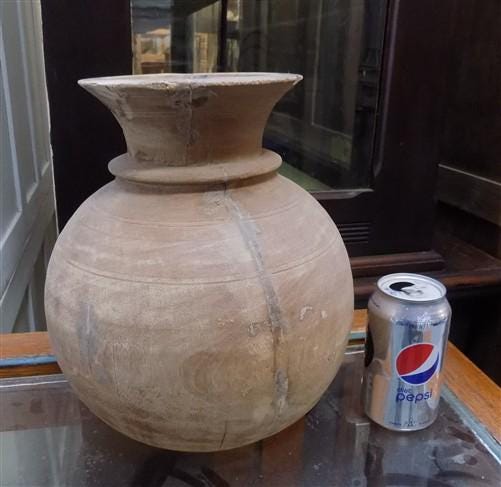 Water Jug, Wood Pot, Wood Vase, Rustic Planter, Modern Farmhouse, European J