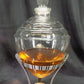 2 Antique Apothecary Show Globes, Art Deco Pharmacy Globes on Metal Stands E