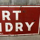 Art & Collectibles > Collectibles > Advertisements - 11' Shirt Laundry Sign, Vintage Tin Sign, Advertising, Laundry, Singl...