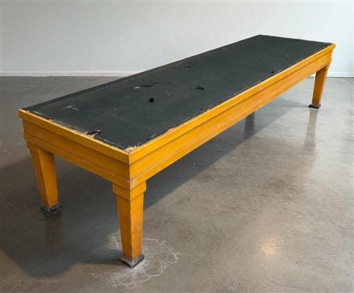8' Countertop Showcase Base, Vintage Display Case Podium, Store Counter Table