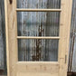 Antique French Single Door (29x94.5) Glass Pane Door with Jamb, Encased Door T51