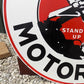 Art & Collectibles > Collectibles > Advertisements - Pan Am Motor Oils Sign, 2 Sided Metal Porcelain Advertising Sign, Gas...