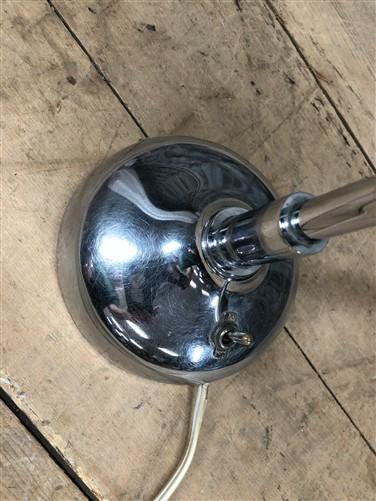Home & Living > Lighting > Lamps, Shades & Bases > Lamps - Apollo Art Deco Chrome Desk Lamp, Reflective Electric Bankers J...