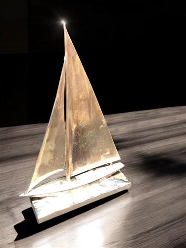 Home & Living > Home Decor > Home Accents > Statues - Sailboat Sculpture, Metal Bookend Paperweight, Nautical Study Librar...