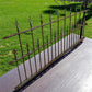 Wrought Iron Vintage Fence Panel (85.5x37) Architectural Salvage, Garden Art A31