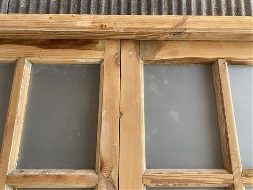 Antique French Double Doors (71x88) Frosted Glass European SideLite Jamb C7