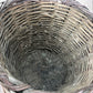 Home & Living > Storage & Organization > Baskets - Round Wicker Basket, Vintage German Woven Rattan Basket, Storage Organi...