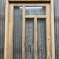 Antique French Single Door (27.5x82) Glass Pane Door with Jamb, Encased Door T13