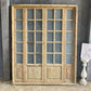 Antique French Double Doors (71x88) Frosted Glass European SideLite Jamb C5