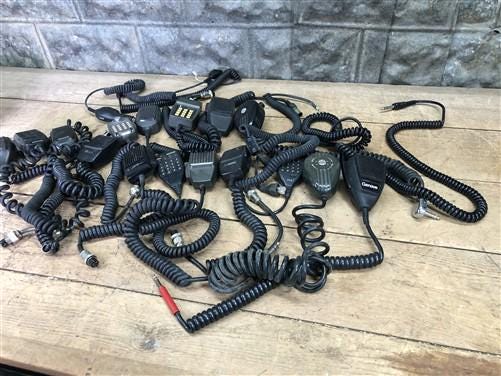 Lot Microphones, Azden, Yaesu, Turner 350, Kenwood, Ham Radio, CB Radio, Regency