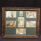 Art & Collectibles > Prints - Vintage Wooden Framed Cat Art, Rectangular Photo Picture Mirror Art Frame H by The Old Grainery