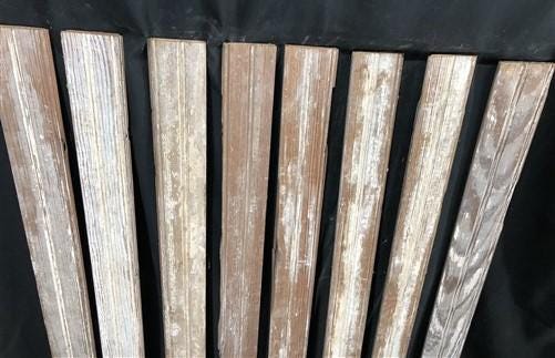 Home & Living > Home Improvement > Moldings & Trim - 8 Reclaimed Wainscoting Bead Board Pieces, Architectural Salvage Vint...