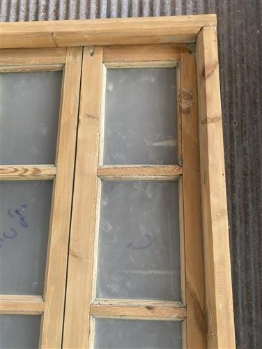 Antique French Double Doors (71x88) Frosted Glass European SideLite Jamb C2