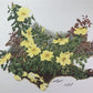 Art & Collectibles > Prints > Lithographs - Maryrose Wampler, Single Yellow Rose, Signed Print, 28x22, Wall Art, Plate 7 b...