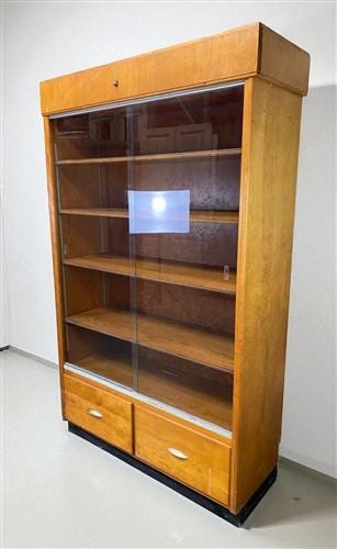 Home & Living > Furniture > Dining Room Furniture > Buffets & China Cabinets - 2 Sliding Door Display Cabinet, Vintage Dis...