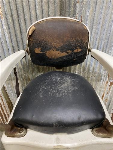 Child's Barber Chair, Koken Barber Chair, Vintage Chair, Porcelain Furniture, A