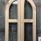 Arched French Double Doors (24x80) 3 Pane Glass European Styled Doors O16