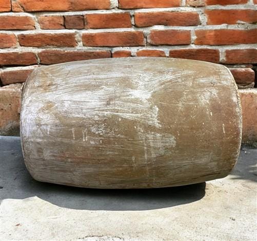 Home & Living > Outdoor & Gardening > Plant Stands - Standard Oil Co Drum, Vintage 56 Gal Steel Drum, Metal Barrel, Indust...