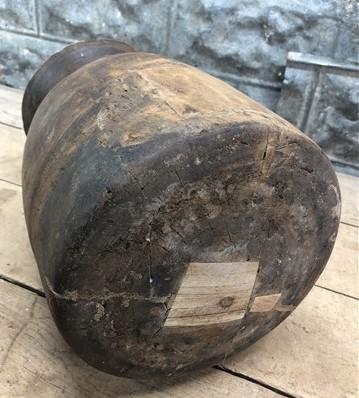 Wood Pot, Round Water Jug, Planter Urn, Flower Frog Display, Farmhouse Box, D