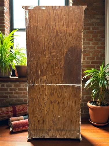 Home & Living > Furniture > Dining Room Furniture > Buffets & China Cabinets - Primitive Kitchen Cupboard, Vintage China H...