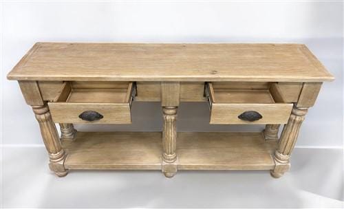 Home & Living > Furniture > Living Room Furniture > Coffee & End Tables - 60" Sofa Table with Drawers, Coffee Table, Entry...