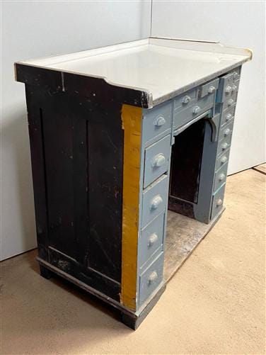 Home & Living > Furniture > Office Furniture > Desks - Watchmaker Bench, Vintage Jewelers Workbench, Entry Hall Table, Ind...