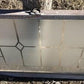 Home & Living > Home Improvement > Windows - Etched Frosted Clear Glass Vintage Church Window, Architectural Art Glass, I...