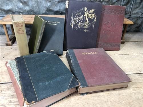 1842-1937 Book Lot, Castles Drama Devotion History Literature Poetry Textbook C
