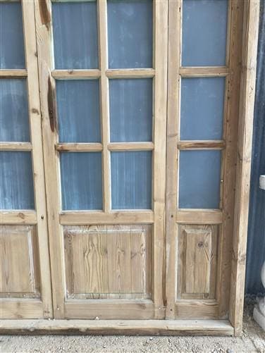 Antique French Double Doors (71x88) Frosted Glass European SideLite Jamb C11